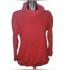 PURE Essence Red Turtleneck Cozy Knit Sweater Size S